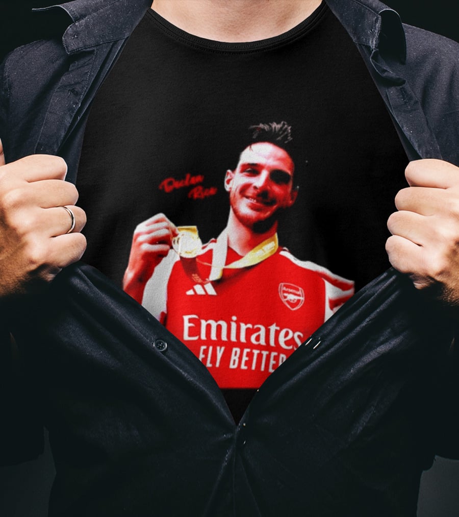 Declan Rice Arsenal Premier League Winner 2026 Emirates Fly Better T-Shirt