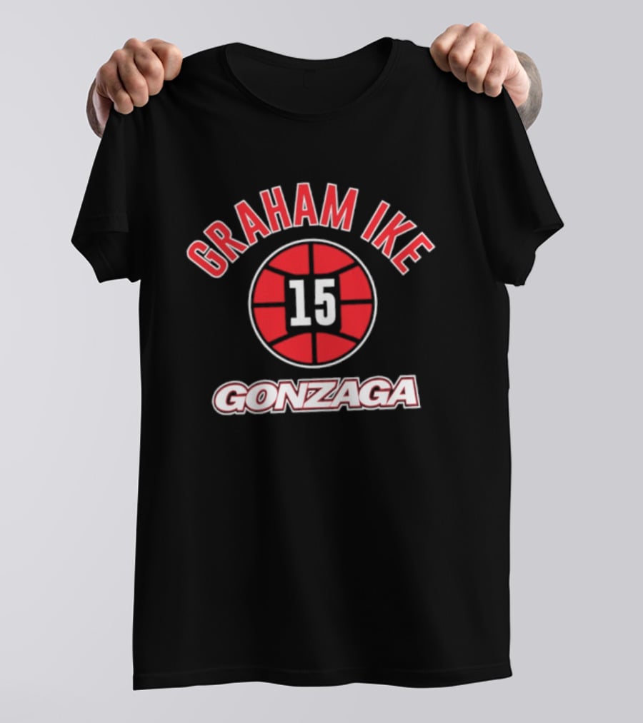Graham Ike 15 Gonzaga Basketball Gonzaga Bulldogs T-Shirt