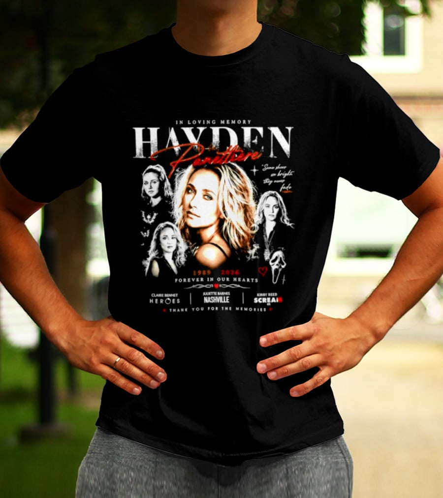 In Loving Memory Hayden 1989 2026 Forever In Our Hearts Heroes Thank You For The Memories T-Shirt
