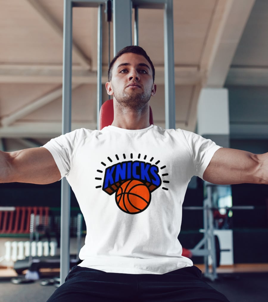 2026 NBA Let's Go New York Knicks Caricatures Two Sided T-Shirt