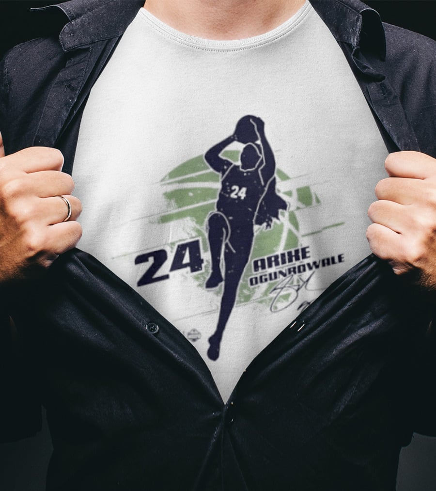 24 Dallas Wings Arike Ogunbowale WNBA Player T-Shirt