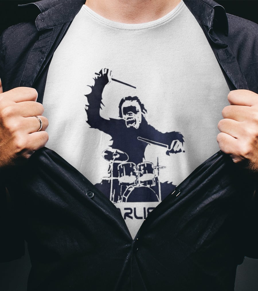 Charlie 18 Bigfoot Drumming T-Shirt