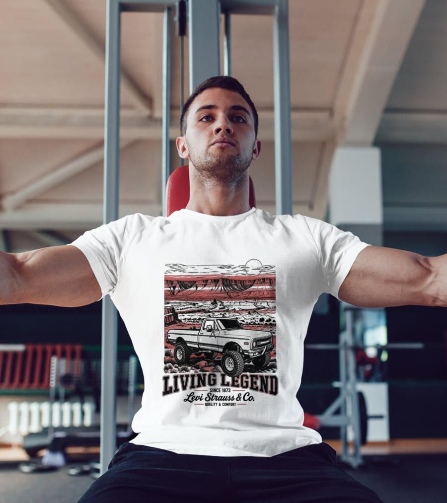 Living Legend Lewis Bros Motor Co Four Wheel Drive Trail Racing Adventure T-Shirt
