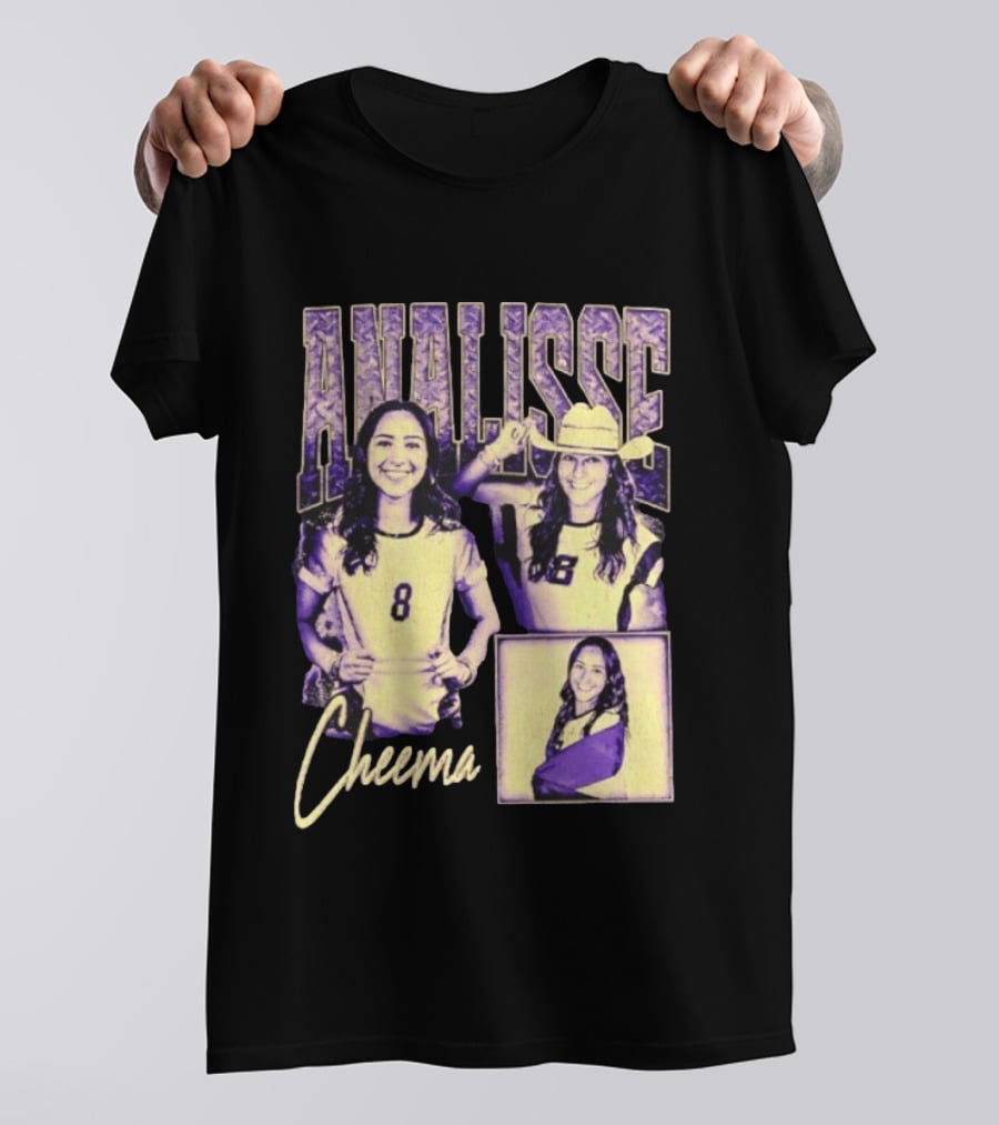 Analisse Cheema Number 8 Jersey Sports Athlete T-Shirt
