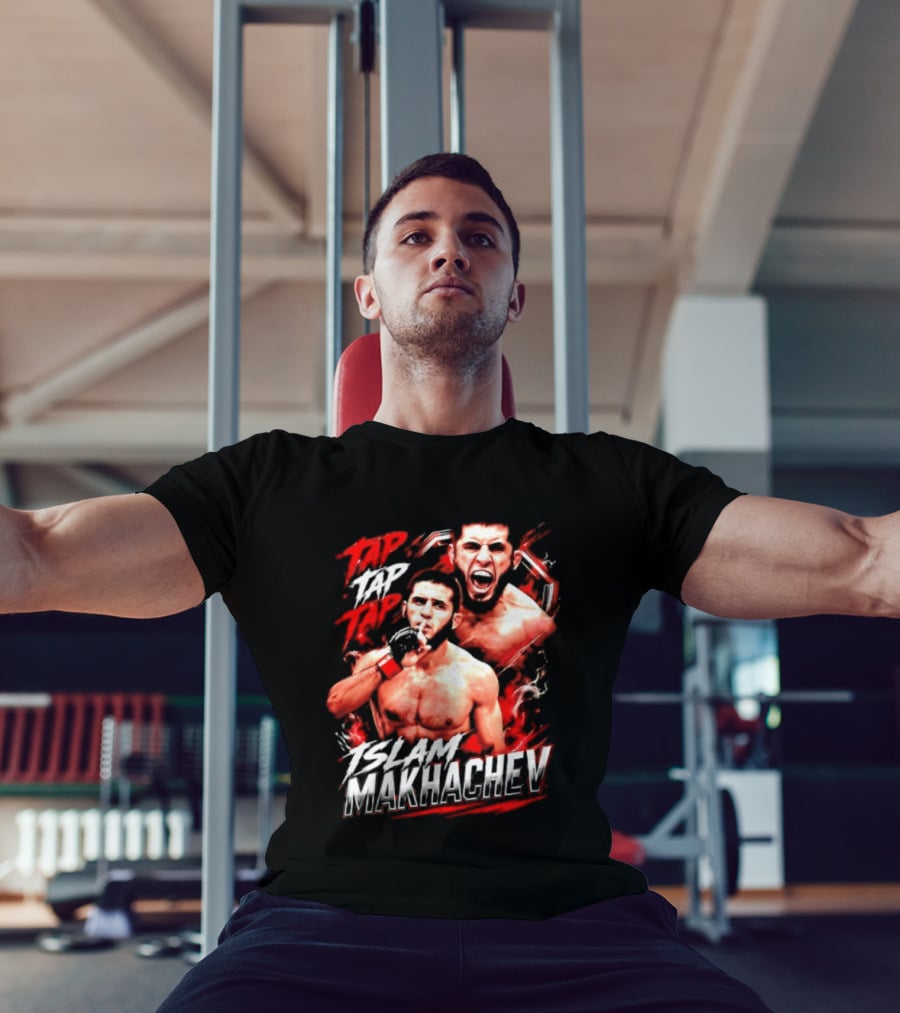 Islam Makhachev Tap Tap Tap UFC MMA Mixed Martial Arts Fighter T-Shirt