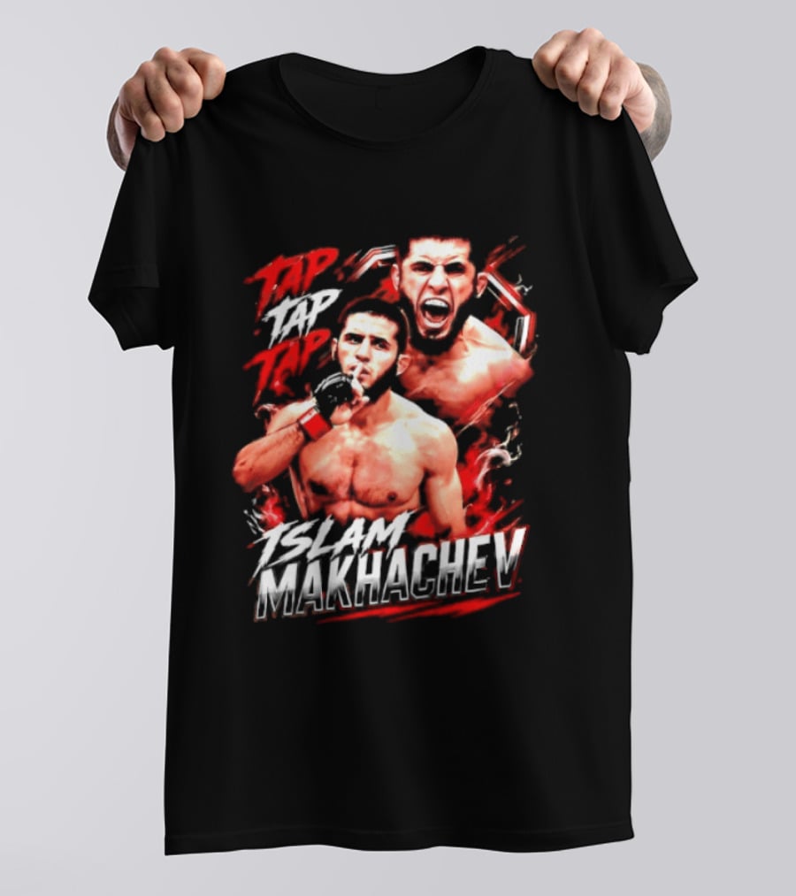 Islam Makhachev Tap Tap Tap UFC MMA Mixed Martial Arts Fighter T-Shirt