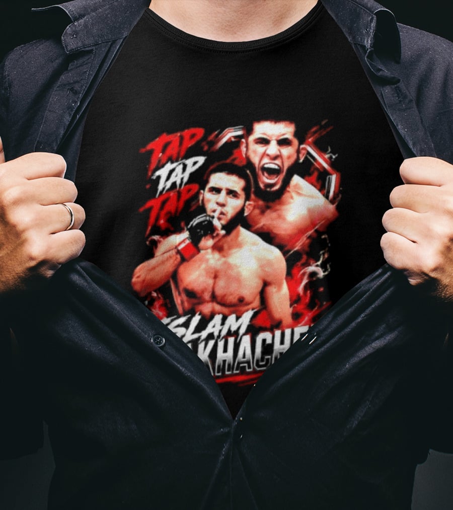 Islam Makhachev Tap Tap Tap UFC MMA Mixed Martial Arts Fighter T-Shirt
