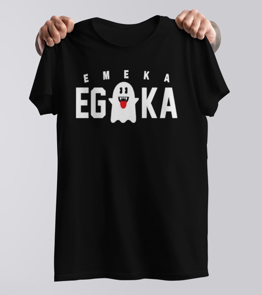 Emeka Egbuka Halloween Ghost Celebration T-Shirt