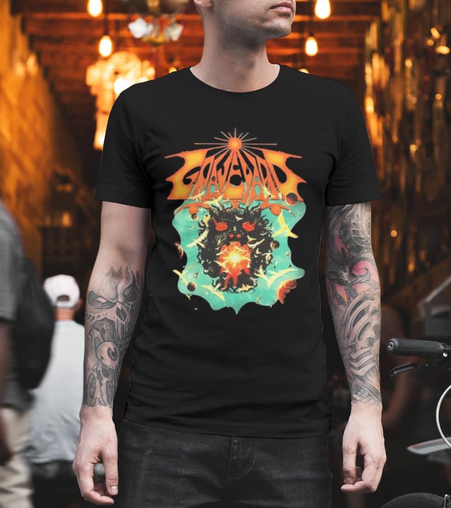 Graveyard Cosmic Energy Explosion With Surreal T-Shirt