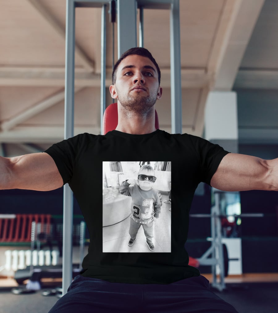 Hasbulla Hasbik Photo 23 Track And Field Black And White T-Shirt