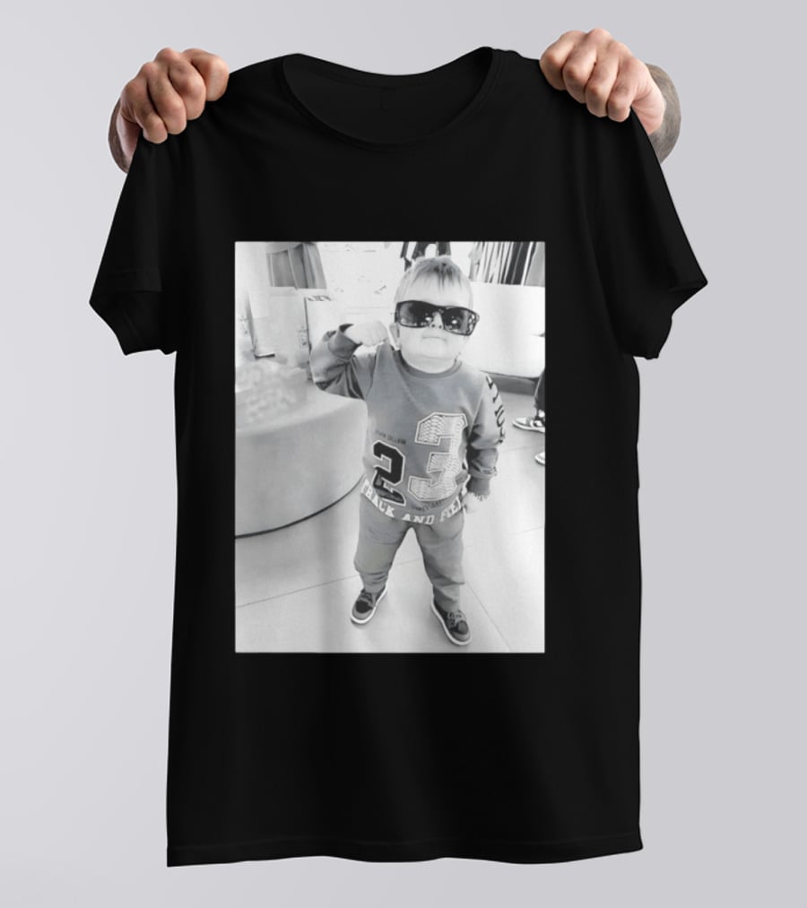 Hasbulla Hasbik Photo 23 Track And Field Black And White T-Shirt