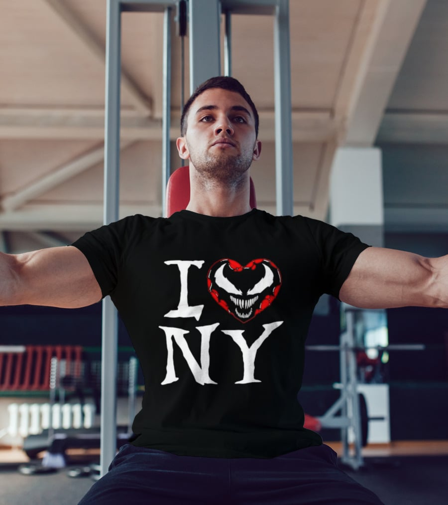 I Love New York Venom Heart Marvel Symbiote T-Shirt