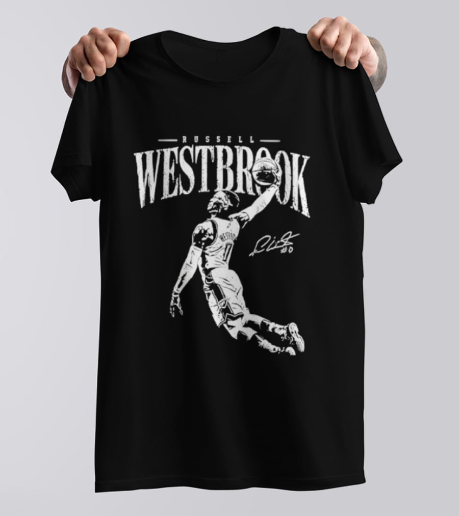 Russell Westbrook Oklahoma City Thunder Dunk Signature Basketball T-Shirt