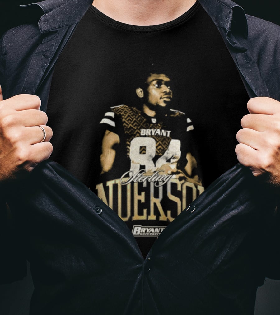 Bryant University Bulldogs Sterling Anderson 84 Player T-Shirt