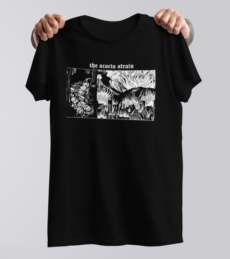 The Acacia Strain I Have No Love Left To Give Skeleton Crow 2 Sided T-Shirt