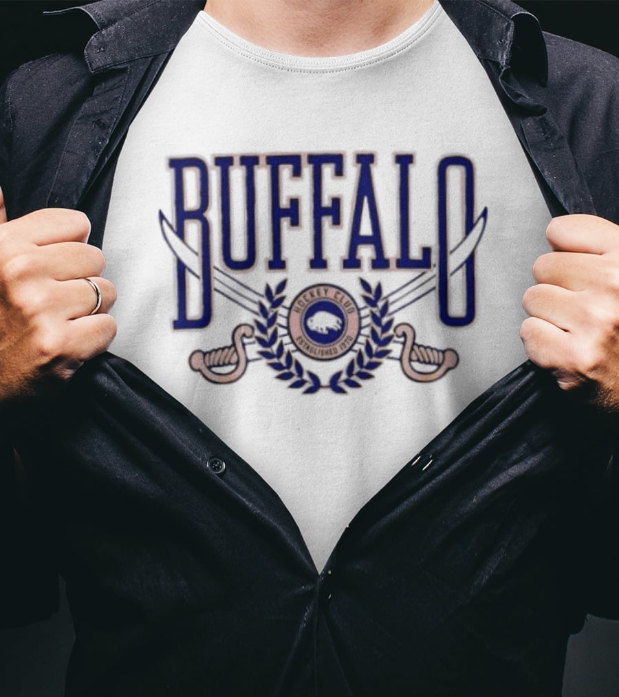 Buffalo Sabres Hockey Club Established 1970 NHL Retro Team T-Shirt