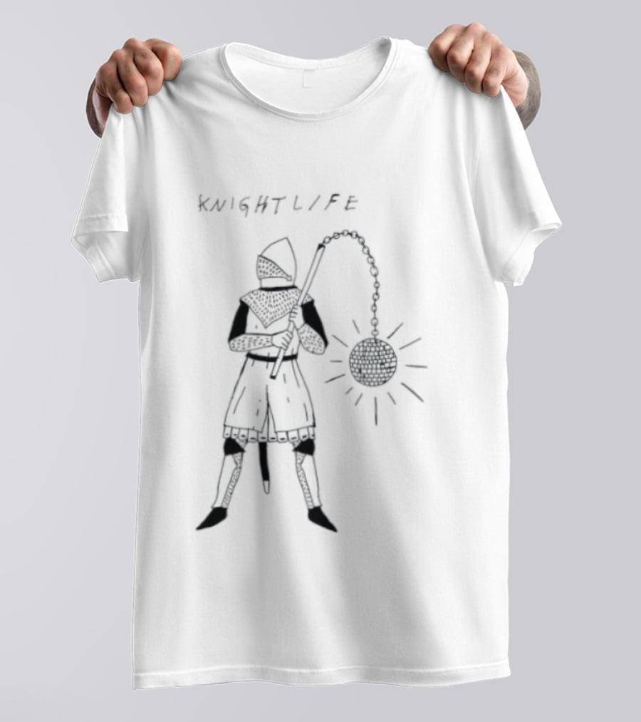Knight Life Disco Ball Mace Medieval T-Shirt