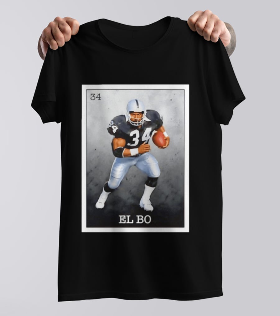 Las Vegas Raiders Football 34 EL BO Jackson T-Shirt