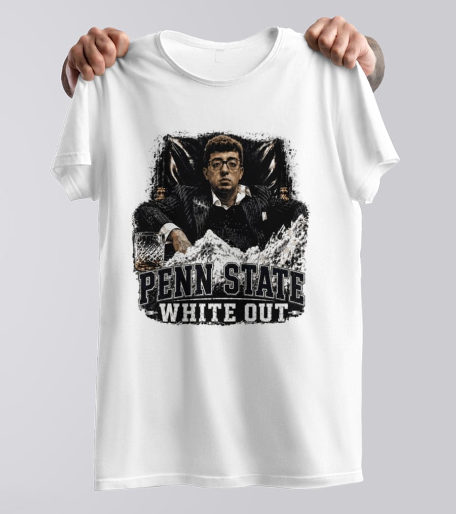 Penn State White Out Pablo Pledge Escobar Mountain Scene T-Shirt