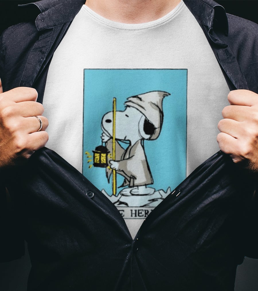 Snoopy The Hermit Tarot Peanuts Charlie Brown T-Shirt