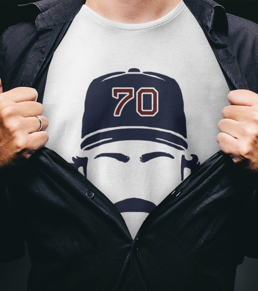 Tolle Time Stache Payton Tolle 70 Boston Red Sox Cap Moustache T-Shirt