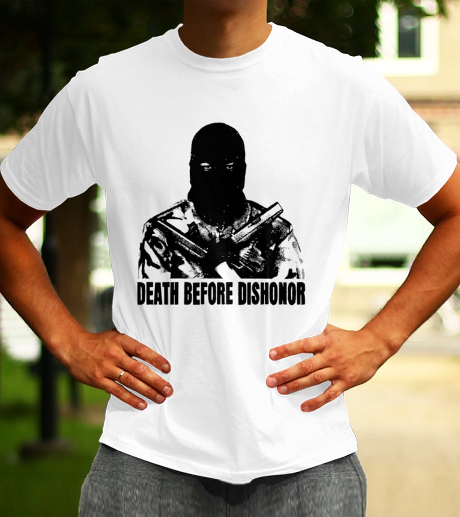 Death Before Dishonor Military Tactical Soldier T-Shirt