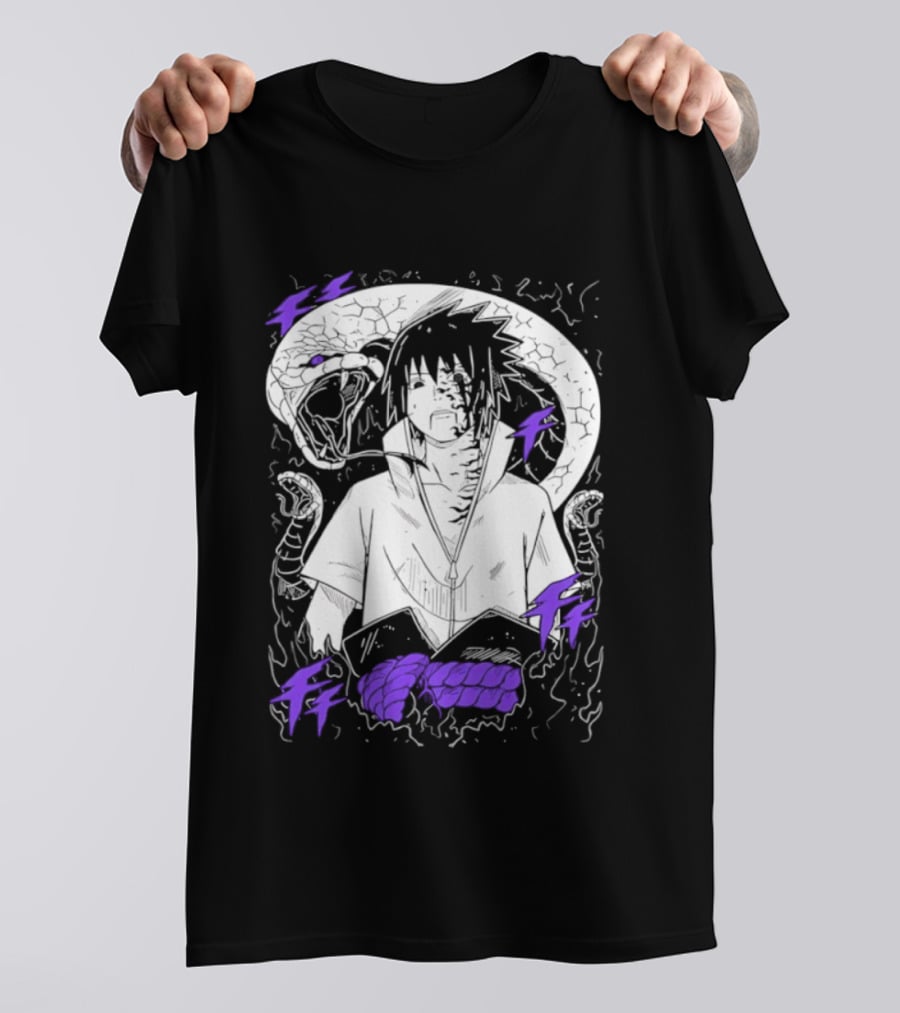Sasuke Uchiha Orochimaru Snake Naruto Susanoo Mangekyo Sharingan T-Shirt