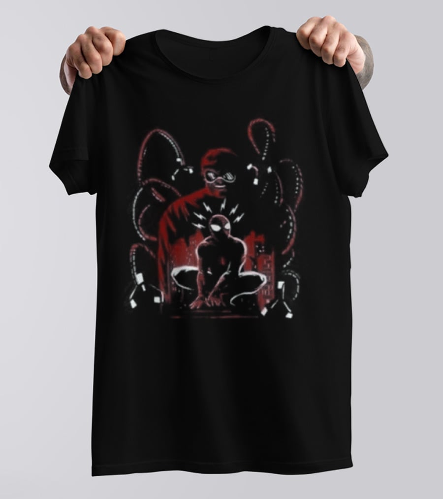 Marvel Spider Man Versus Doctor Octopus Classic Comic Panel T-Shirt