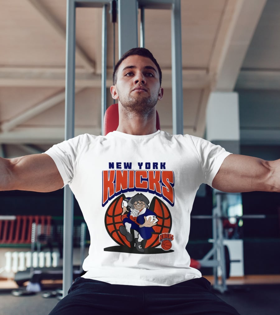 New York Knicks Father Knickerbocker Basketball Mania T-Shirt
