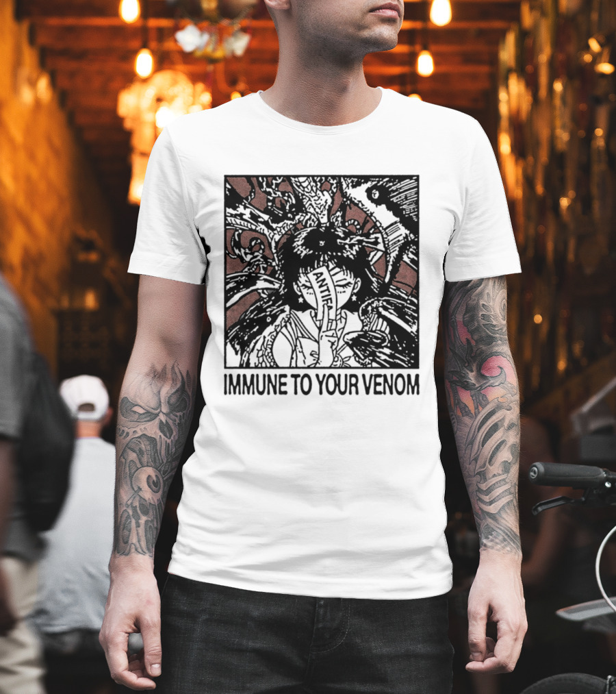 Antifa Immune To Your Venom Antifascist T-Shirt