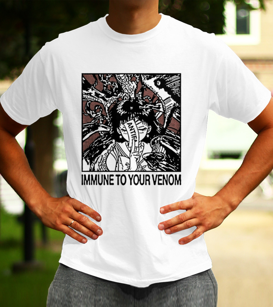 Antifa Immune To Your Venom Antifascist T-Shirt
