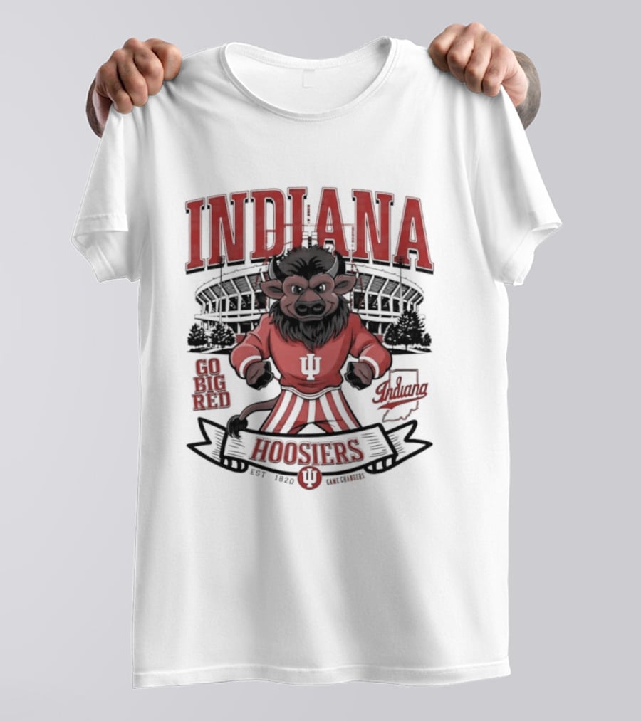 Indiana Hoosiers Go Big Red Lion IU Stadium Est 1820 T-Shirt