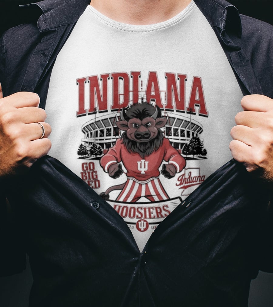 Indiana Hoosiers Go Big Red Lion IU Stadium Est 1820 T-Shirt