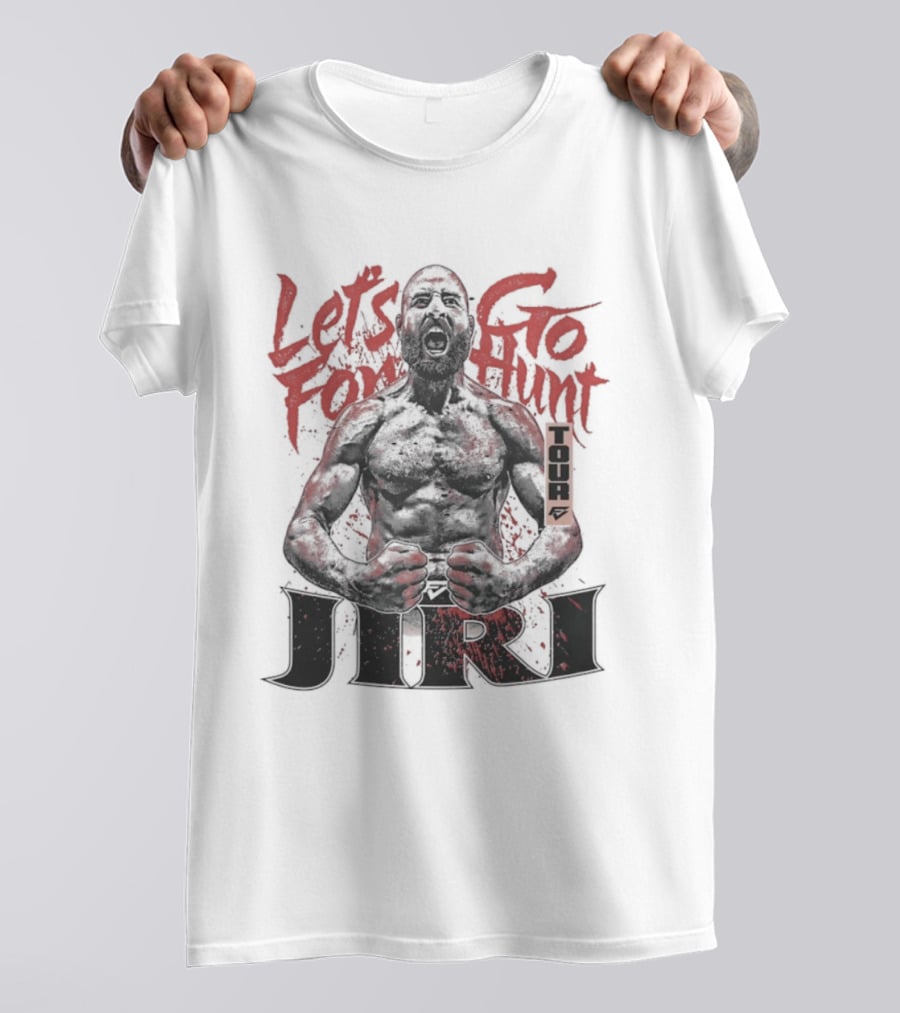 Let's Go For Hunt Jiri Prochazka Text Boxing T-Shirt
