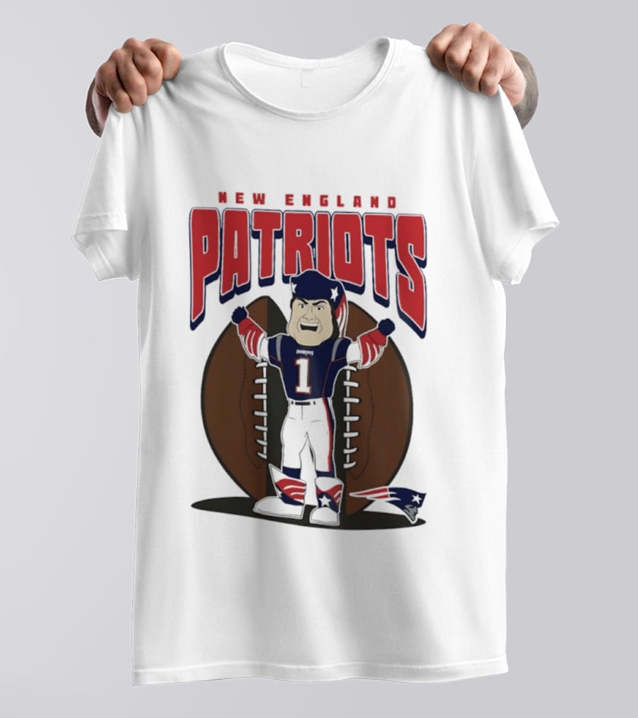 New England Patriots Pat Patriot Mania 2026 Football T-Shirt