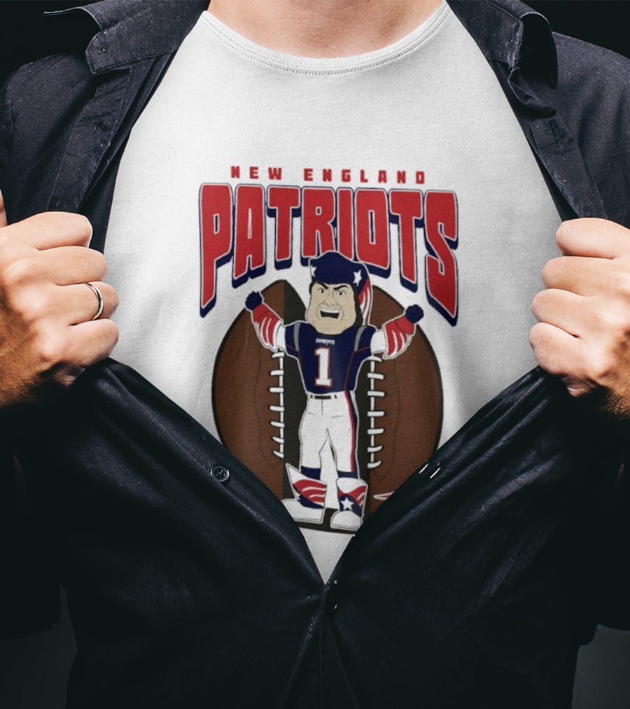 New England Patriots Pat Patriot Mania 2026 Football T-Shirt