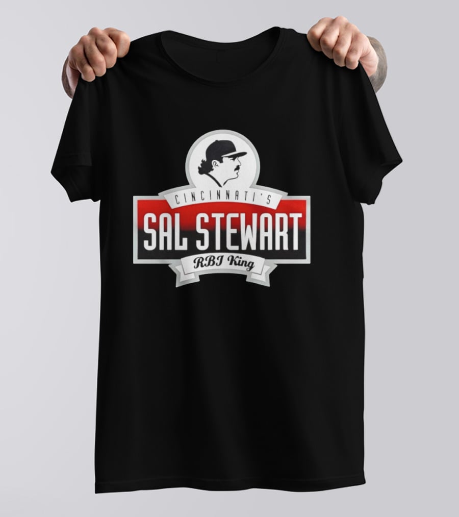 Cincinnati's Sal Stewart RBI King Iconic Baseball T-Shirt