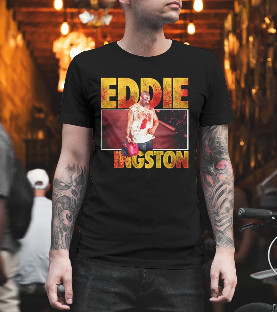 Eddie Kingston Bloody Gas Can Wrestler Image T-Shirt