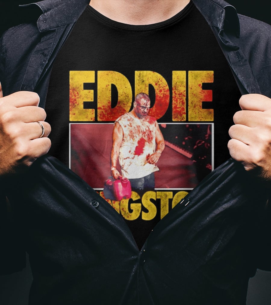 Eddie Kingston Bloody Gas Can Wrestler Image T-Shirt
