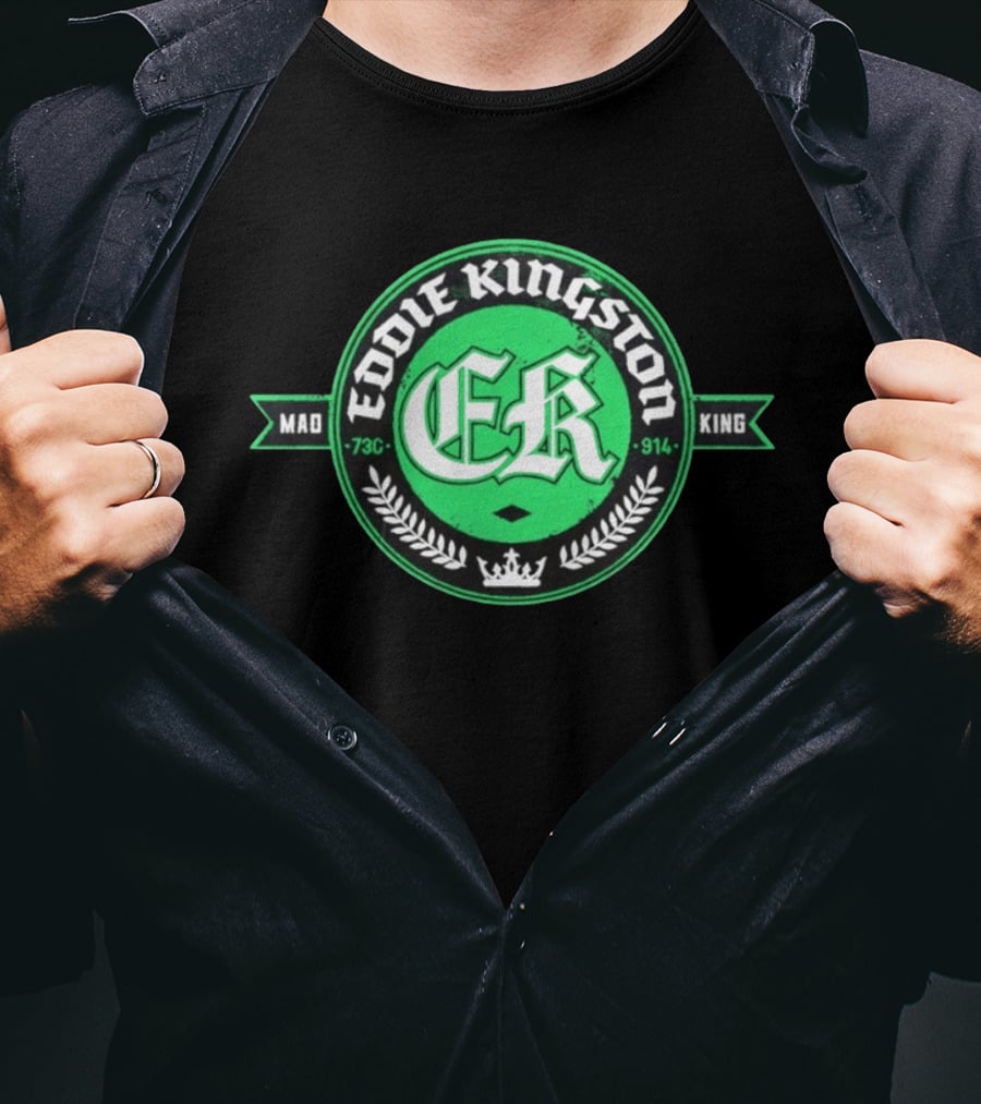 Eddie Kingston Mad King ER 73C 914 Crown Laurel T-Shirt