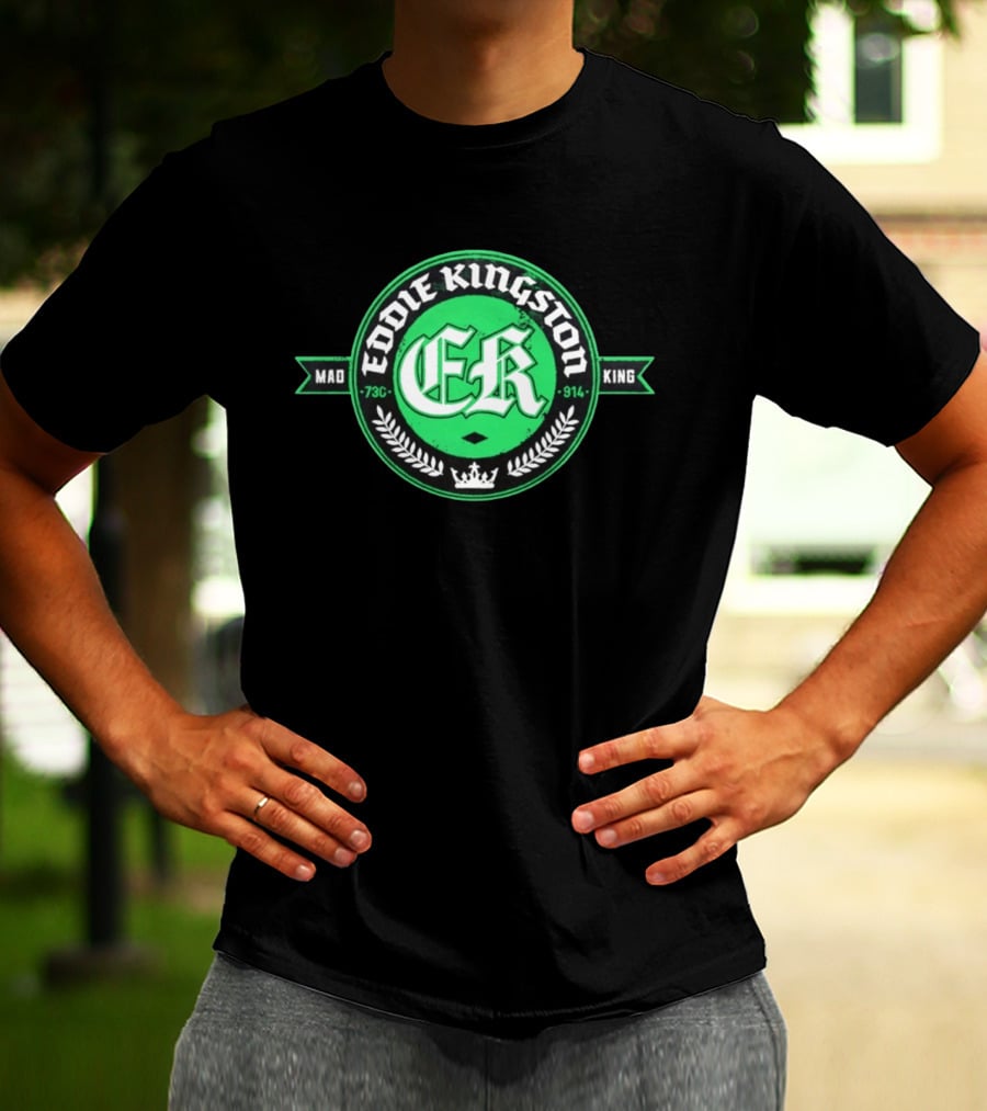 Eddie Kingston Mad King ER 73C 914 Crown Laurel T-Shirt