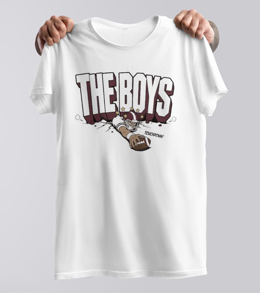 The Boys Touchdown Superhero Football Stars T-Shirt