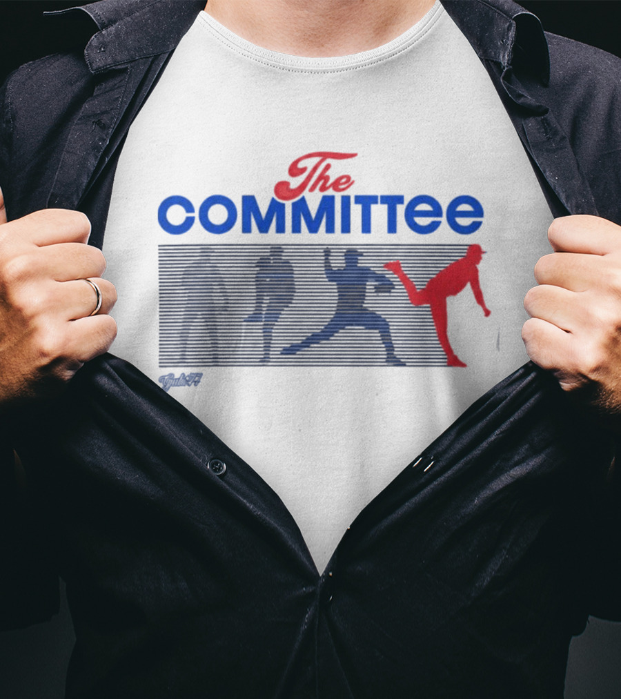 The Committee Gate 14 Podcast Baseball Pitcher Formation T-Shirt