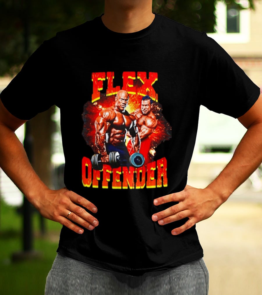 Flex Offender Bodybuilders With Dumbbells Explosion T-Shirt