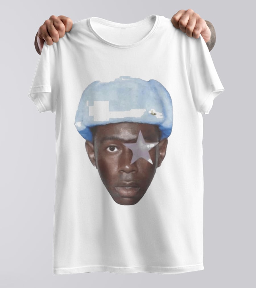 Tyler The Creator Starboy Surreal Blue Hat Star Eye T-Shirt