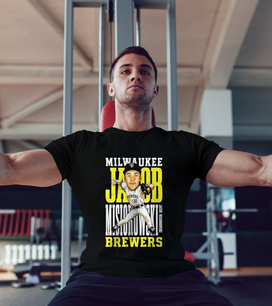 Milwaukee Brewers Jacob Misiorowski Caricature 2026 MLB T-Shirt