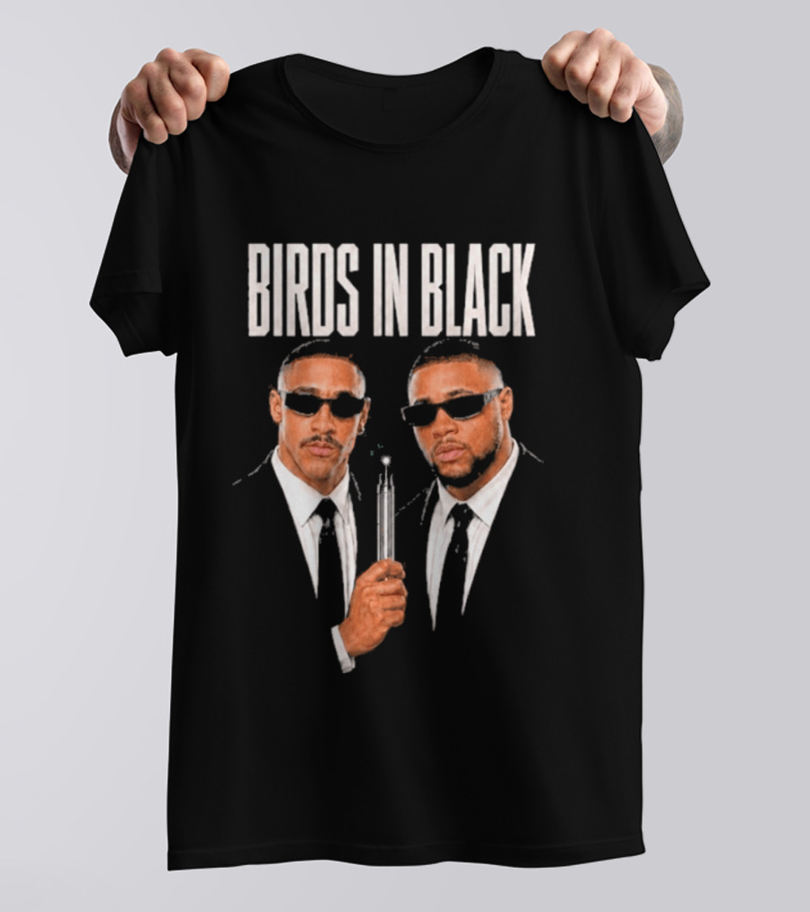 Birds In Black Jalen Hurts Saquon Barkley Agents T-Shirt