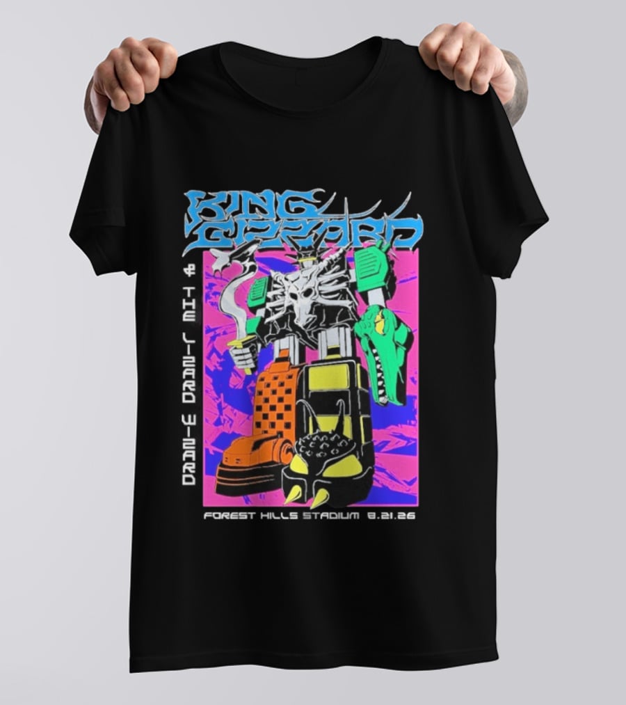 King Gizzard And The Lizard Wizard Forest Hills NY Night 2 August 21 2026 Stadium Show T-Shirt