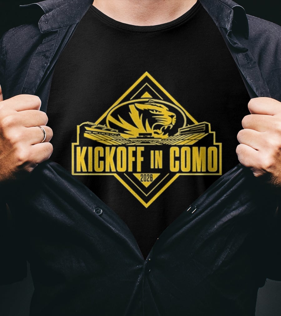 Kickoff In COMO Missouri Tigers Football Event T-Shirt