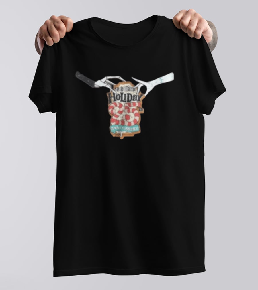 Haunted Mansion Holiday 25th Anniversary With Jack Skellington And Sally Candy Cane 25th Anniversary T-Shirt
